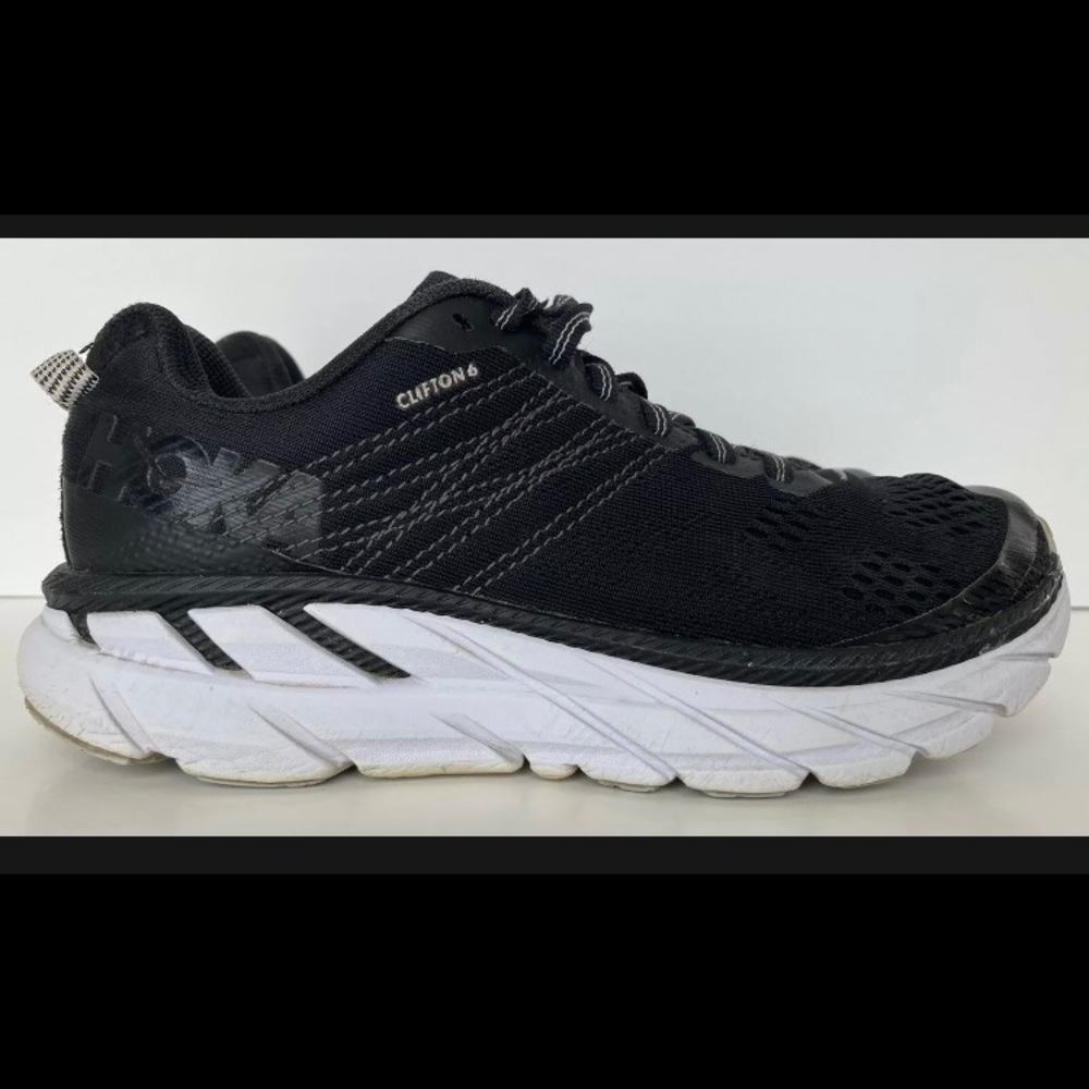 HOKA ONE ONE Clifton 6 Women's Cushioned Running Shoes US Size 5 1102873 BWHT